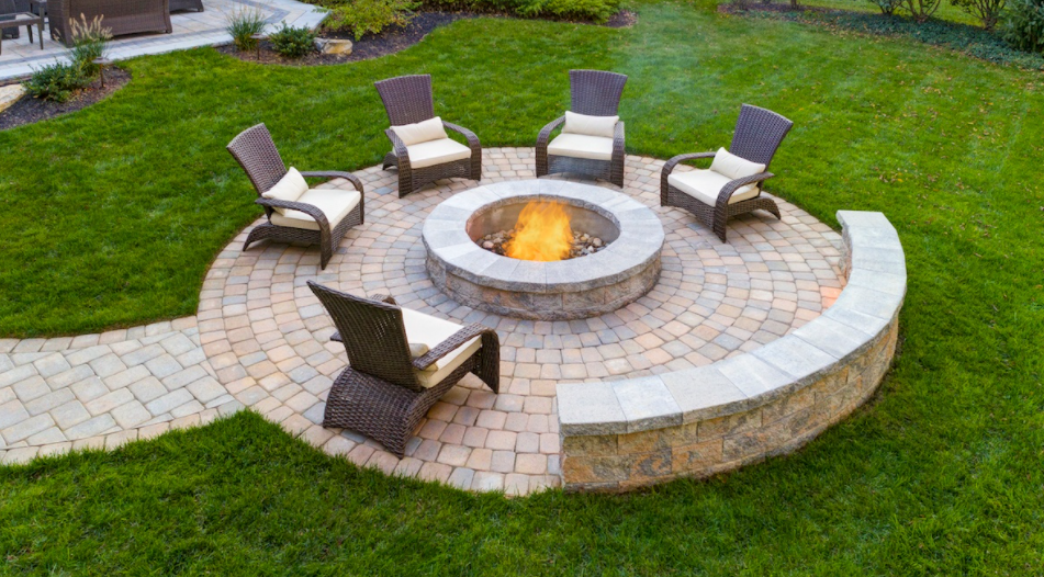 Outdoor Fire Pit Installation Design, Fire Pit Charlotte Nc