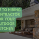 what to ask outdoor kitchen contractor