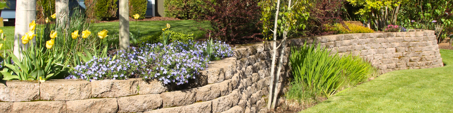 Leaning Retaining Wall
